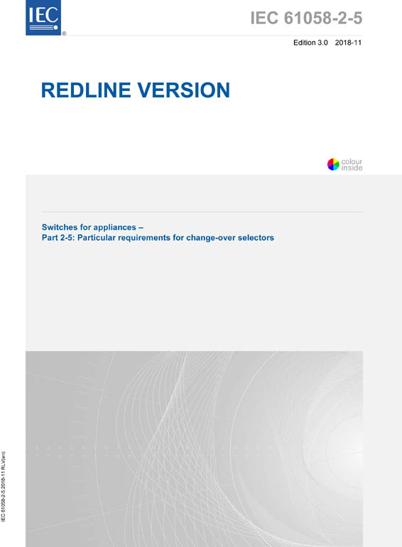 Cover IEC 61058-2-5:2018 RLV